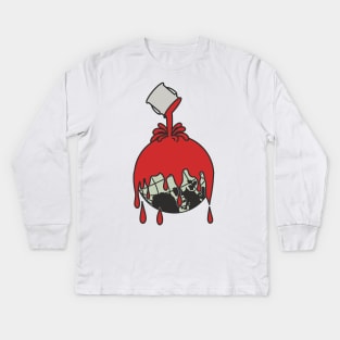 Real Paint (Red) Kids Long Sleeve T-Shirt